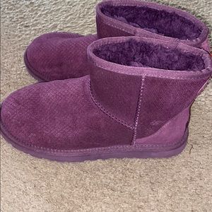 Women’s Purple Snakeskin Ugg Boots